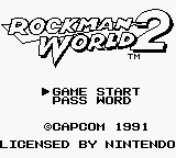 Rockman World 2 (Japan) Title Screen